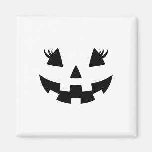 Jack o lantern Ansikte Pumpkin Eyelash Hallowen Co Magnet