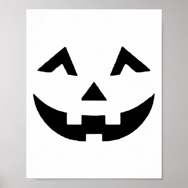 Jack o lantern Ansikte Pumpkin Eyelash Hallowen Co Poster (Framsidan)