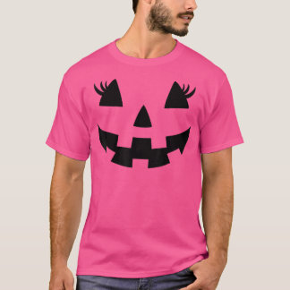 Jack o lantern Ansikte Pumpkin Eyelash Hallowen Co T Shirt