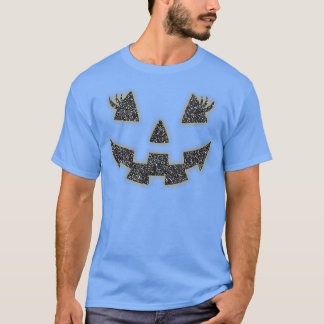 Jack o lantern Ansikte Pumpkin Eyelash Hallowen Co T Shirt