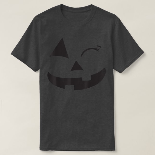 Jack o lantern Ansikte Pumpkin Eyelash Hallowen Co T Shirt (Design framsida)