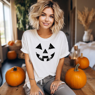 Jack O Lantern Ansikte T-shirt