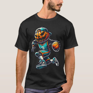 Jack o lantern Basketball Sport Team Pumpkin Funny T Shirt