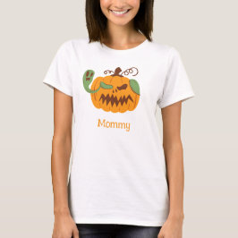 Jack-o'-Lantern & Bones Spooky Halloween Mamma T Shirt