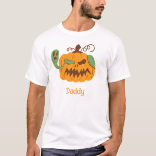 Jack-o'-Lantern & Bones Spooky Halloween Pappa T Shirt