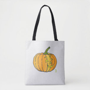 Jack-o'-lantern Bus eller godis Tote Tygkasse