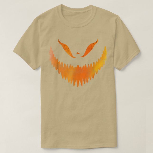 Jack o lantern Carved Pumpkin Ansikte Halloween Co T Shirt (Design framsida)