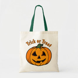 Jack o lantern Carved Pumpkin Bus eller godis Tygkasse