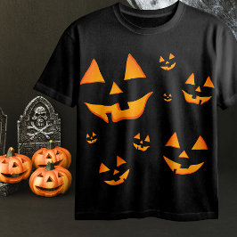 Jack-O-Lantern eller Jack O’Lantern ögon och leend T Shirt
