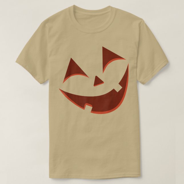 Jack o Lantern Face - Halloween Pumpkin Disguise T Shirt (Design framsida)
