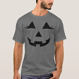 Jack O Lantern Face Pumpkin Halloween Leopard Glas T Shirt