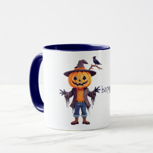 Jack o lantern Fågelskrämma Mugg