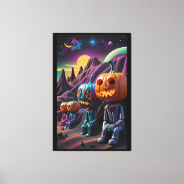 Jack-o-Lantern Familje Rastplats Canvastryck