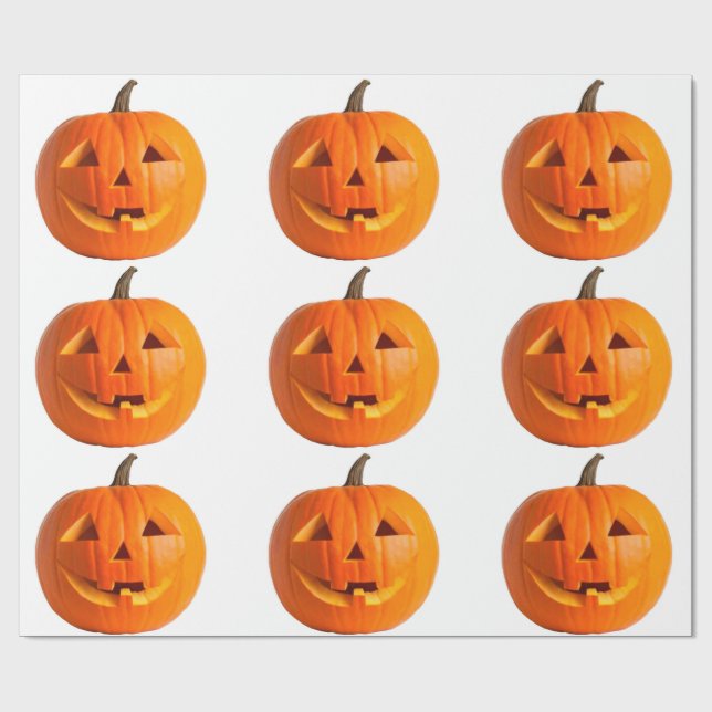 Jack-O-Lantern-figursättning Papper Presentpapper (Platt)