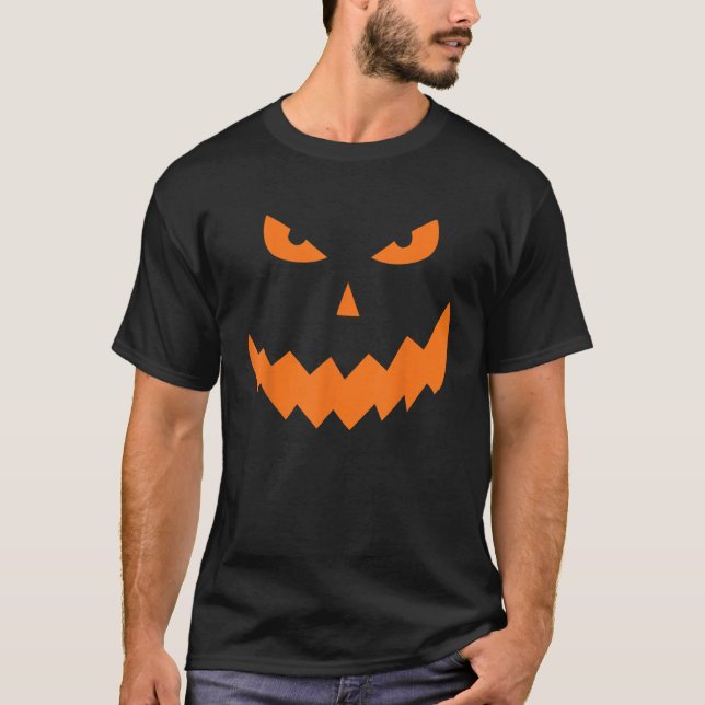 Jack o lantern Giant Pumpkin Ansikte Halloween Cos T Shirt (Framsida)