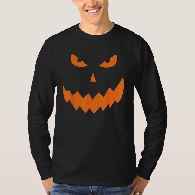 Jack o lantern Giant Pumpkin Ansikte Halloween Cos T Shirt (Framsida)