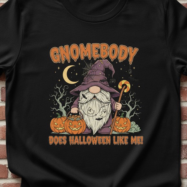 Jack-O’-Lantern Gnome Halloween Shirt –Cute Spooky T (Skapare uppladdad)