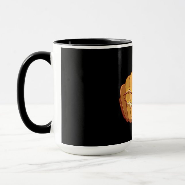 Jack O Lantern Halloween-design Mugg (Vänster)
