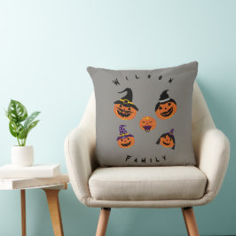 Jack o lantern Halloween-familjen Party Kudde