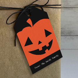 Jack-O-Lantern Halloween Gift-Märkre Presentetikett
