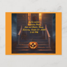 Jack-o-Lantern Halloween-inbjudan