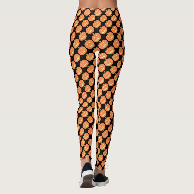 Jack-O-Lantern Halloween Leggings (Baksida)