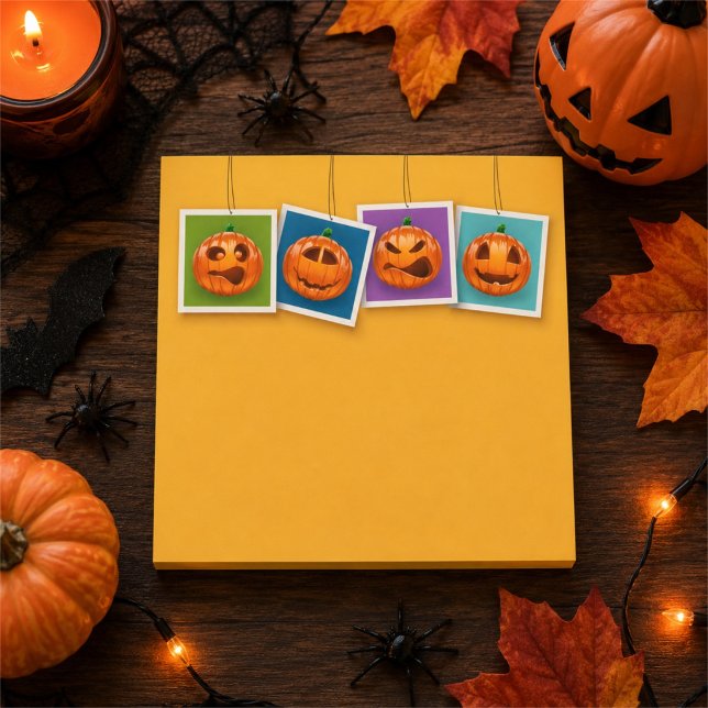 Jack-O-Lantern Halloween Post-it-lappar Post-it Block (Skapare uppladdad)