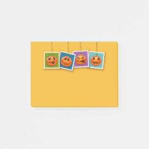 Jack-O-Lantern Halloween Post-it Notes Block