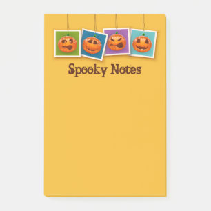 Jack-O-Lantern Halloween Post-it Notes Block