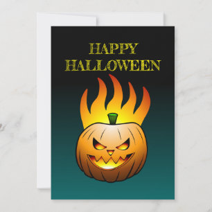 Jack-o-lantern Halloween-pumpa Inbjudningar