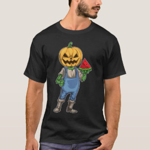 Jack o lantern Halloween Watermelon T Shirt