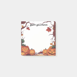 Jack o lantern Happy halloween Post-it Block
