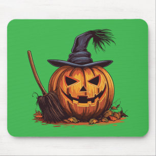 Jack O' Lantern -häxa – Klassisk Halloween-pumpa Musmatta
