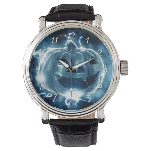 jack-o-lantern i regnet armbandsur (Framsida)