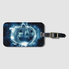 jack-o-lantern i regnet bagagebricka