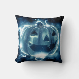jack-o-lantern i regnet kudde
