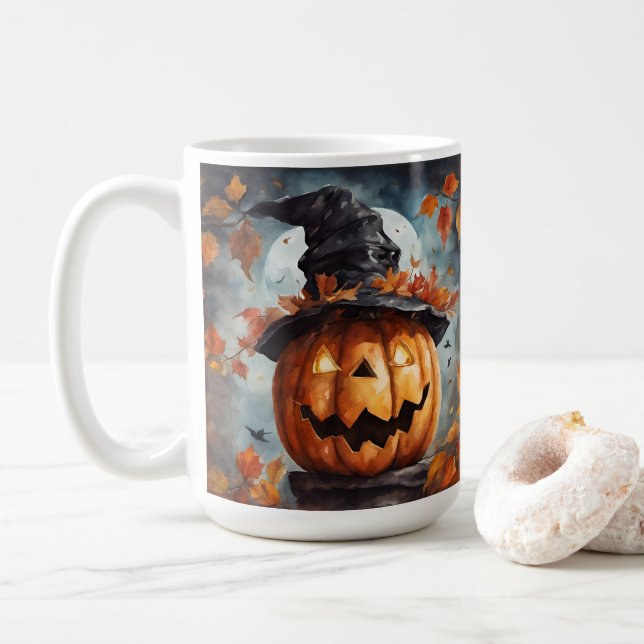 Jack o lantern kaffemugg (Med munk)