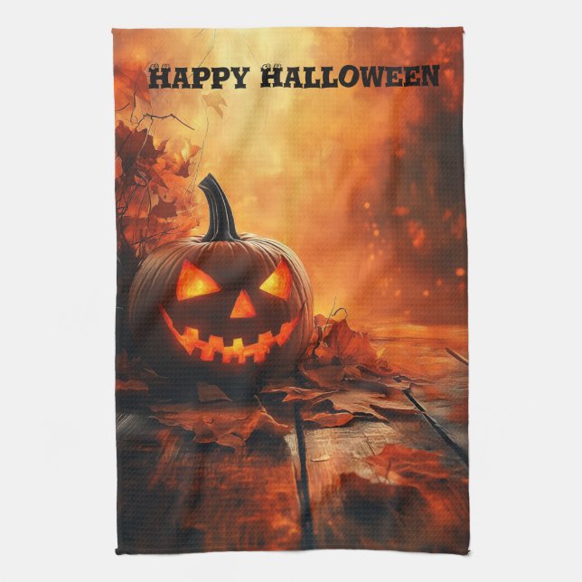 Jack 'O Lantern Kitchen Towel Kökshandduk (Vertikal)