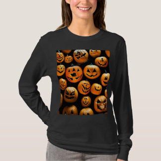 Jack-O-Lantern Långärmad T-Shirt