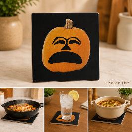 Jack o' Lantern Ledsen Ansikte, Halloween Pumpa Kakelplatta