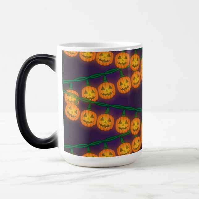 Jack O Lantern-ljus Magisk Mugg (Vänster)