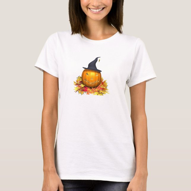 Jack-O-Lantern & Löv- T Shirt (Framsida)