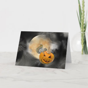 Jack-o-Lantern Måne Kort