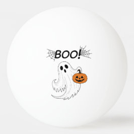 Jack-o’ lantern och A White Ghost Boo Halloween Pingisboll