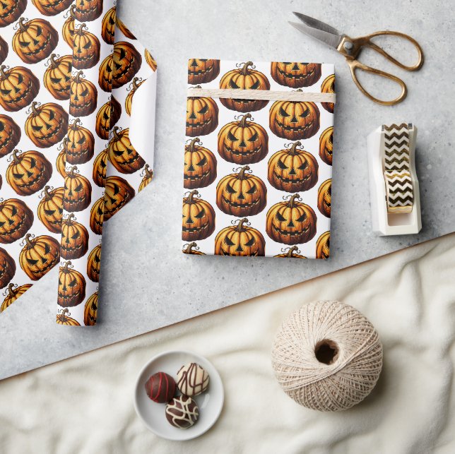 Jack O' Lantern Presentpapper (Hantverk)