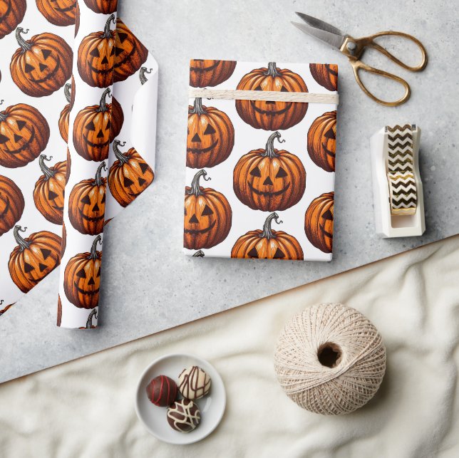 Jack O' Lantern Presentpapper (Hantverk)