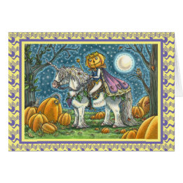 JACK O LANTERN PRINCE PÅ HANS MAGIC UNICORN, KORT