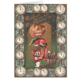 Jack O Lantern Pumpa Dudelsäck Kilt Hälsningskort