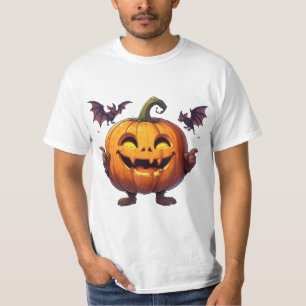 Jack O Lantern Pumpa Halloween Fladdermöss 🎃 T Shirt
