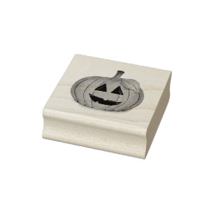 Jack O Lantern Pumpa Patch Gummistämpel Stämpel